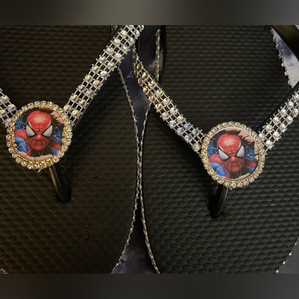 Spiderman flip flops